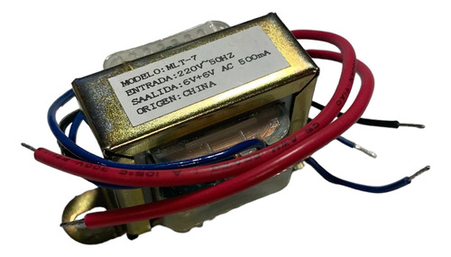 Transformador 6+6v 500ma - Trafo 6+6v 500ma - 6+6v 0,5a