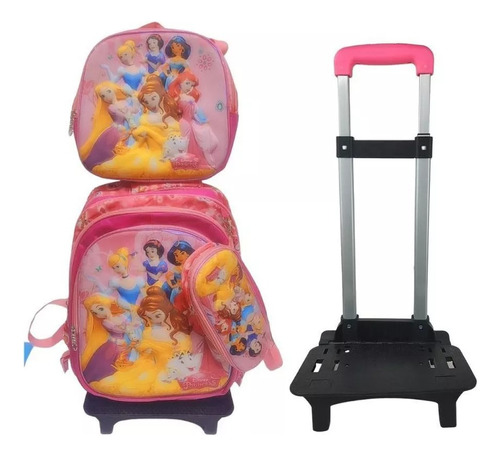 Tripack Mochila Escolar Para Niños Y Niñas Con Ruedas