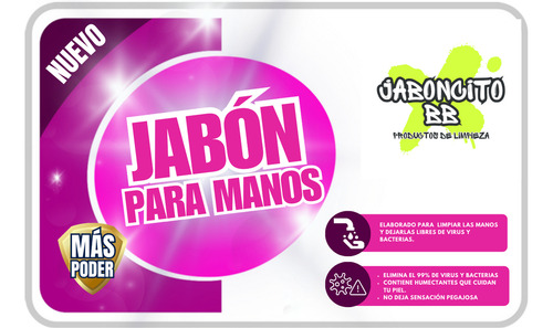 Jabón Líquido Para Manos Antibacterial Aroma Manzana 5 Lts