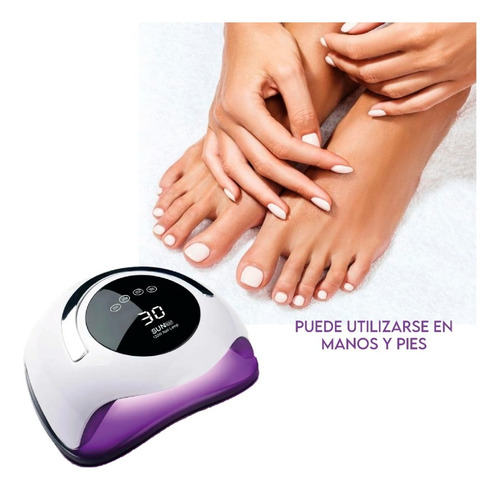 Imagen 6 de 10 de Cabina Sun Uv Led Uñas Tactil 120w Semipermanente Manicuria