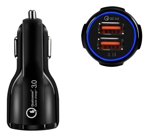 Cargador Para Carro Auto Doble Usb 12v Carga Rápida Usb 3.0