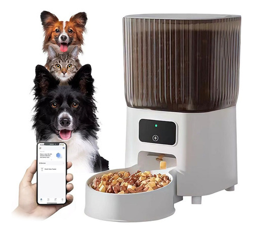 Dispensador Alimento Para Mascotas 5  Litros, Wifi Automatic