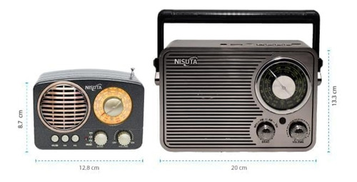 Imagen 8 de 10 de Radio Parlante Portátil Bluetooth Vintage Batería Usb Retro
