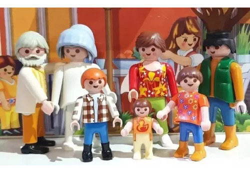 7 Pz Constelaciones Familiares Playmobil Abuelos Niños Bebé