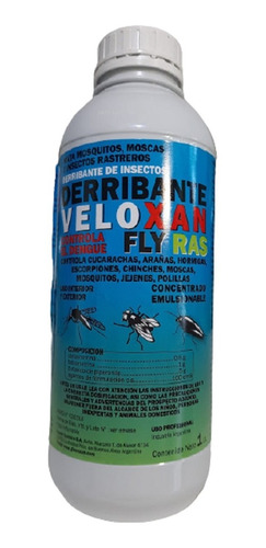 Imagen 1 de 4 de Veloxan Derribante Avispas Alacranes Cucarachas Mosq Polilla