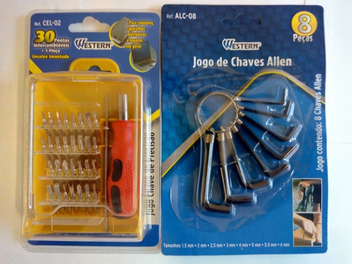 Kit Ferramentas Mini Chave D Fenda Torx+jogo Chave Allen 8pç