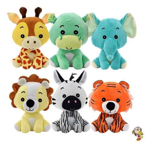 Animales De Peluche Animalitos Sentados Suaves Cute