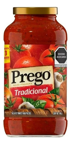 3 Pza Salsa De Tomate Campbell's Prego Para Pasta Estilo Ita