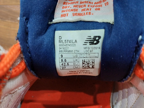 Zapatillas New Balance Ml574ila - E. Limitada Talle: Us 9 (Usado)