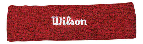 Cintillo Wilson Rojo Logo Blanco