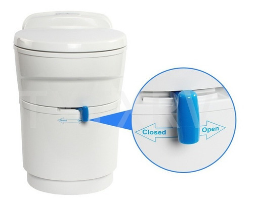 Vaso Sanitário Cassete Elétrico Gira Luxo Motorhome Trailer Cor Branco