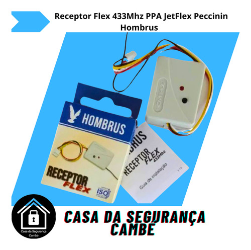 Receptor Flex 433 Mhz Com Conector Placa Ppa Jetflex Rossi