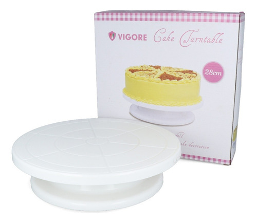 Base Soporte Giratorio Para Tortas 28cm