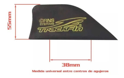 Imagen 3 de 9 de Set De 4 Quillas Trackfin Kitesurf Wakeboard 20 25 50 55 Mm