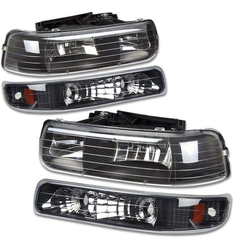 Dna Motoring Hl-oh-cs99-4p-bk-am Juego De Faros Delanteros P