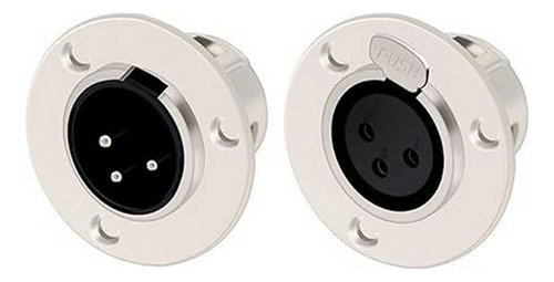 Conector 10pcs Xlr Macho/hembra Panel Chasis Micrófono Cable