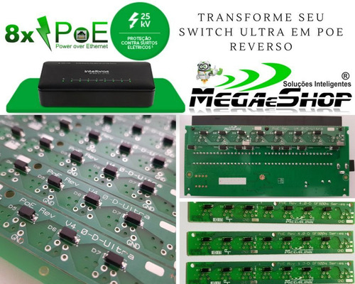 40 Placa Poe V4.2 P/ Switch Intelbras Sf-800q+ Vlan E Re118