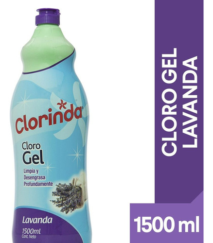 Cloro En Gel Clorinda Lavanda 1500 Ml