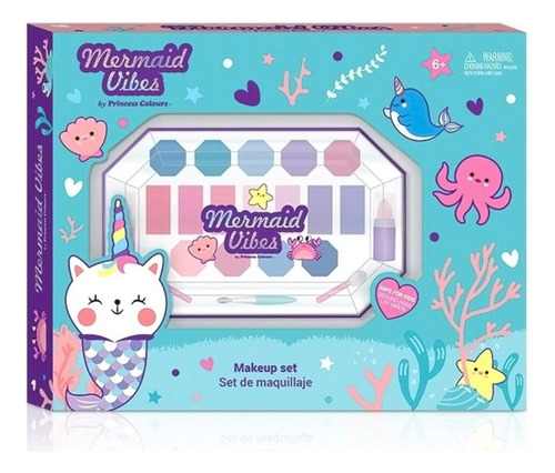 Pupa Rectangular Mermaid Vibes Maquillaje Infantil Cosmetico