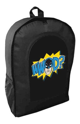 Mochila Negra Batman Adulto / Escolar E23