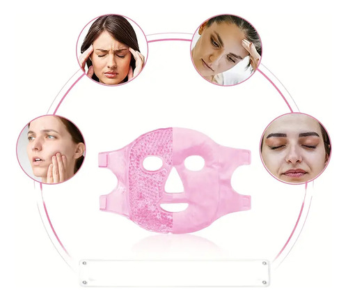Mascarilla Facial De Gel Reutilizable Frío/calor Anti-ojeras Todo Tipo De Piel