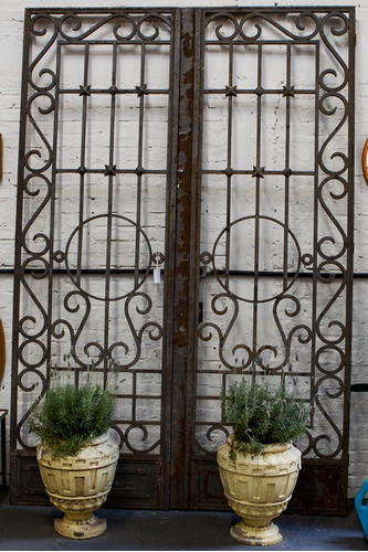 Portão/porta/grade Antigo De Ferro Forjado Duas Folhas | MercadoLivre