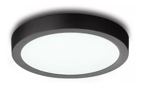 Luminaria Plafon Panel Led 18w Color Negro