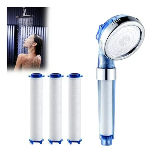 Cabezal De Ducha Con Vitamina C, Filtro Y Limpieza (azul)