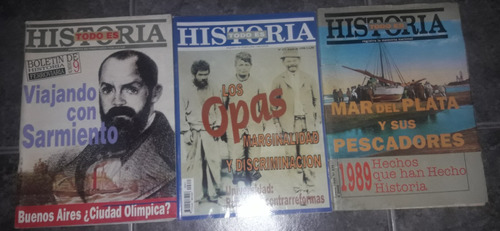 Lote 3 Revistas Todo Es Historia N°271-362-371