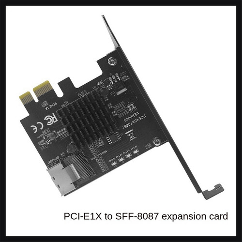 Tarjeta De Expansión Pcie To Sff-8087 Sata3.0 Mini-sas/sata