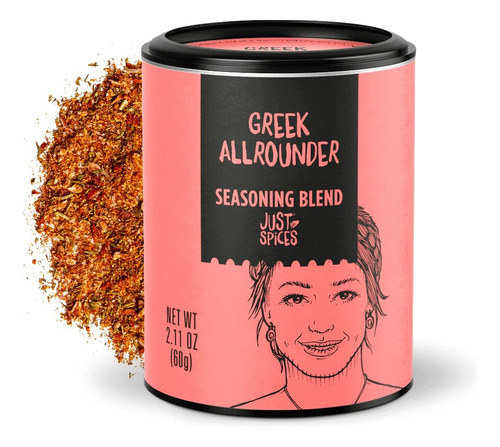 Just Spices Allrounder Griego, 2.11 Onzas | Esta Mezcla De C