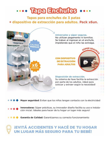 Imagen 4 de 6 de Tapas Para Enchufes Seguridad Bebés +3m Baby Innovation