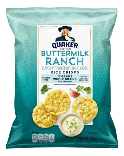Quaker Rice Crisps, Buttermilk Ranch 172 Gr