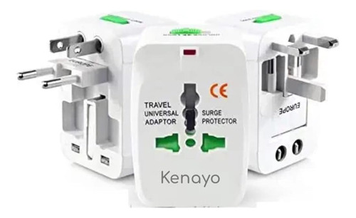 Adaptador De Corriente Universal Portátil En Todo El Mundo, 