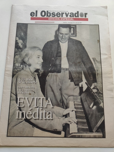 Suplemento De Investigacion - El Observador - Evita Inédita 