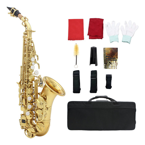 Set De Instrumentos De Saxofón Soprano De Latón Para Niños B