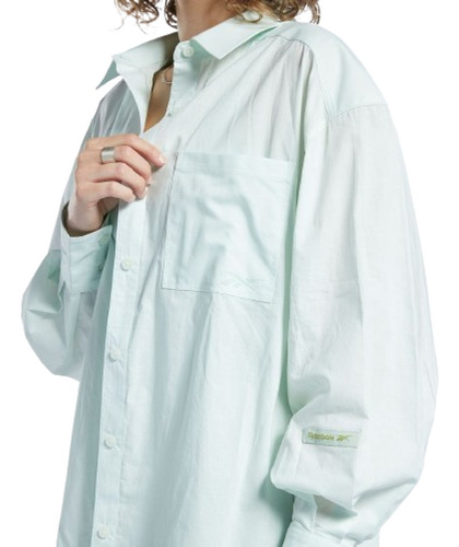 Camisa Tableada Reebok Womens Tailoring Aqua