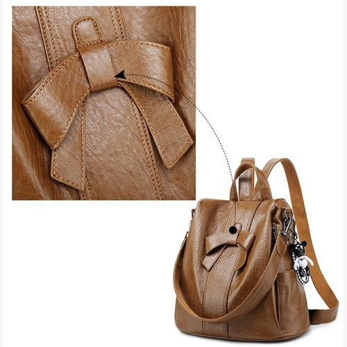 Mochila Bolsa Elegante Arco Antifurto Alto Qualidade Cor Preto