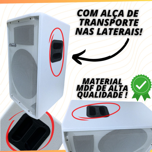Kit Caixa De Som 15 Ativa + Passiva 600w Profissional Datrel