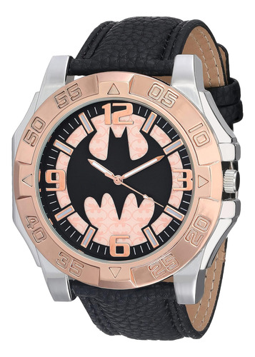 Reloj Analógico De Cuarzo Accutime Kids Batman Con Bisel De 