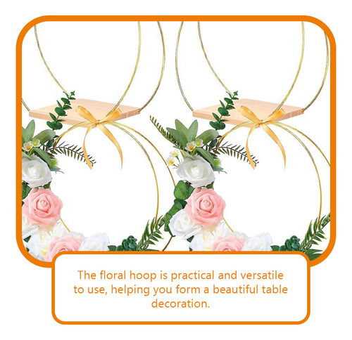 Juego De 2 Aros Florales Para Coronas De Boda