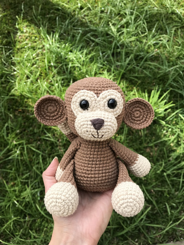 Mono Amigurumi Monito Muñeco Tejido Peluche Macaco Juguete Simple