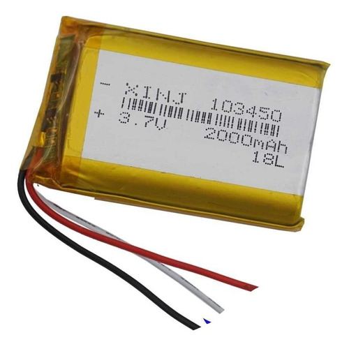 Bateria Lipo 3 Cables Etc 3.7v  1200 Mah 3.7 Volt 