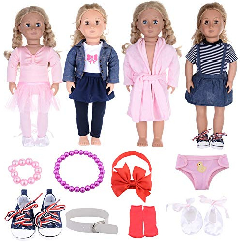 12 Paquetes De Ropa De Muñeca De 18 Pulgadas American ...