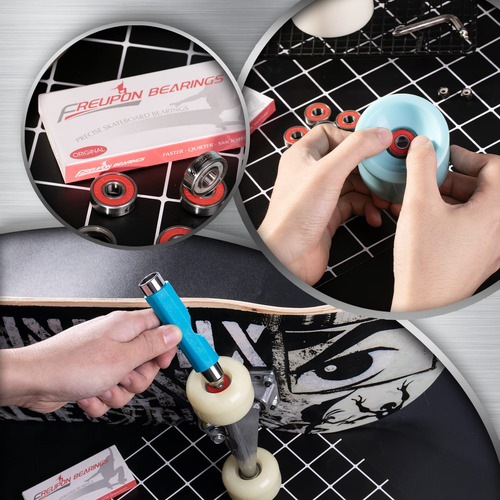 Rodamientos Longboard 608rs Alta Velocidad Abec-9 Calidad Color