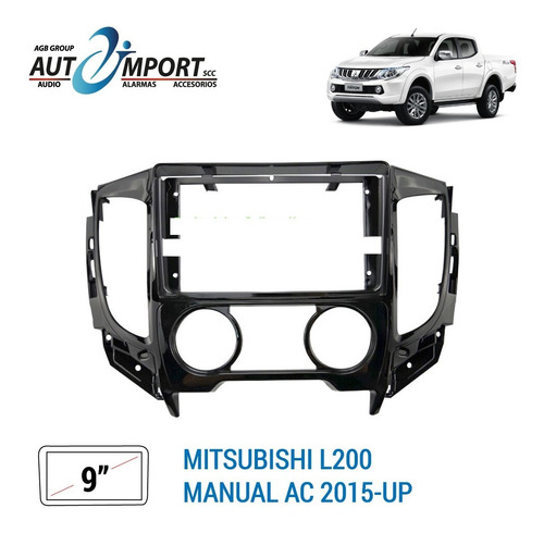 Adaptador De Radio 9 Pulgadas Mitsubishi L200 Ac Manual 2015