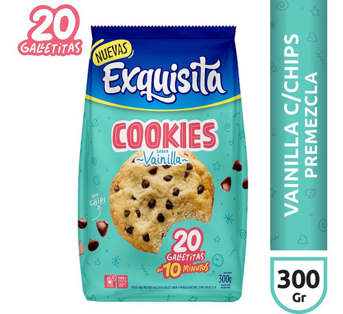 Premezcla Exquisita Para Cookies Vainilla Con Chips X 300g