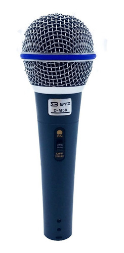 Microfone Dinâmico Com Fio Pra Palestra Karaokê D-m58 Igreja