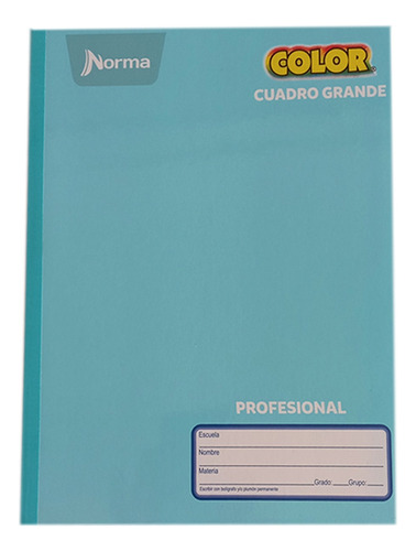 Pack Con 5 Cuadernos Norma Color Profesional Cuadro Grande