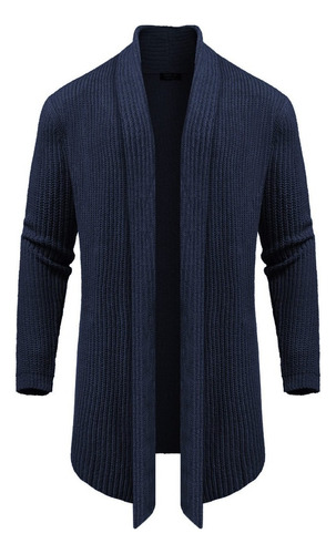 .. Saco Sueter Cardigan Casual Largo Abierto For Hombre